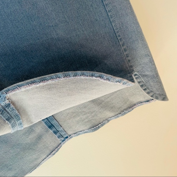 Size 12 AVA Fitted Bodycon Long Midi Denim Skirt - Picture 5 of 13